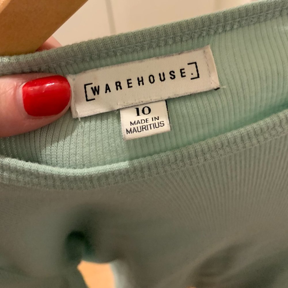 ASOS Warehouse Ribbed Long Sleeved Top - Picture 4 of 5